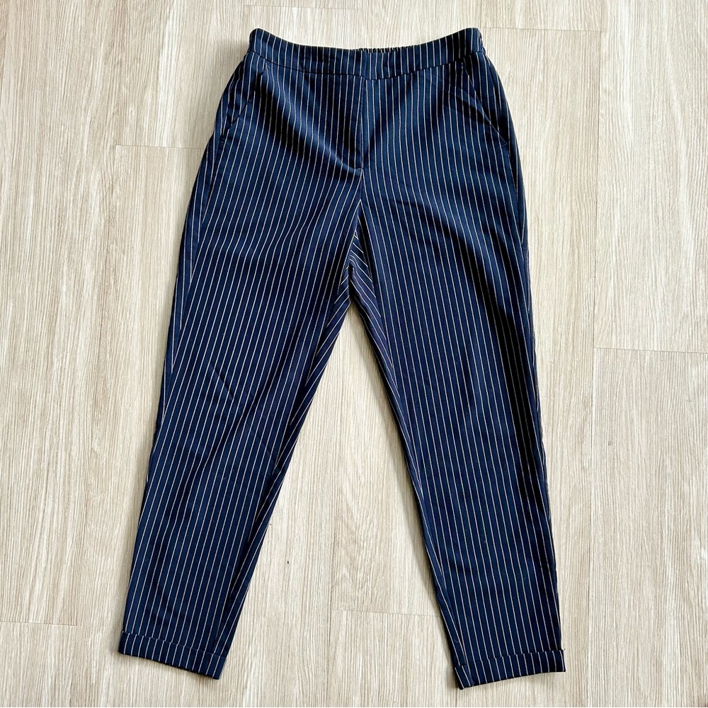 Vero Moda Pinstripe Navy Ankle Pants